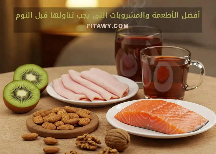 أفضل الأطعمة والمشروبات التى يجب تناولها قبل النوم